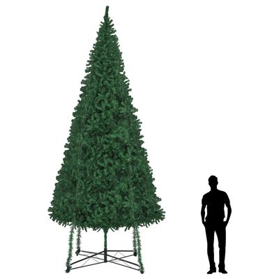 vidaXL Árbol de Navidad artificial con soporte verde 500 cm