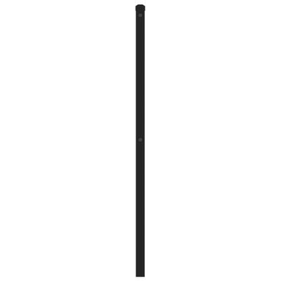 vidaXL Cabecero de metal negro 135 cm