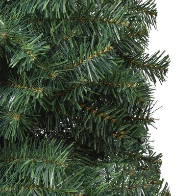 vidaXL Árbol de Navidad estrecho con soporte PVC 300 cm