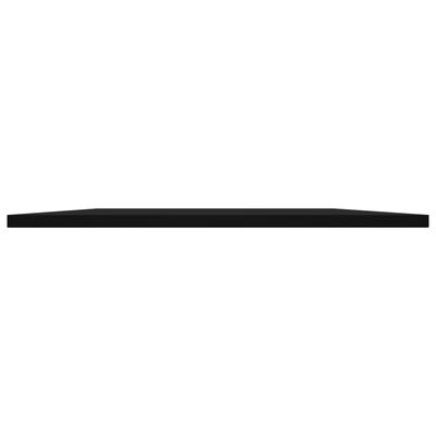 vidaXL Estantes para estantería 4 uds contrachapada negro 80x20x1,5 cm