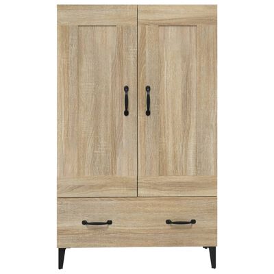 vidaXL Aparador madera contrachapada color roble Sonoma 70x31x115 cm