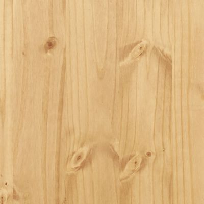 vidaXL Armario con vitrina Corona madera maciza pino 103,5x42x180 cm