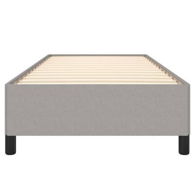 vidaXL Estructura de cama sin colchón tela gris claro 90x190 cm