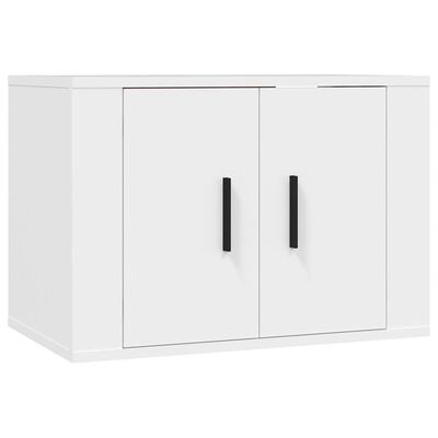 vidaXL Set de muebles para TV 4 piezas madera contrachapada blanco