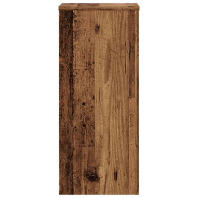 vidaXL Soportes de plantas 2 uds madera roble envejecido 30x30x70 cm