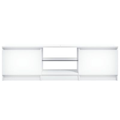 vidaXL Mueble para TV con luces LED blanco 120x30x35,5 cm