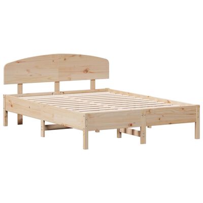 vidaXL Estructura de cama sin colchón madera maciza de pino 120x190 cm