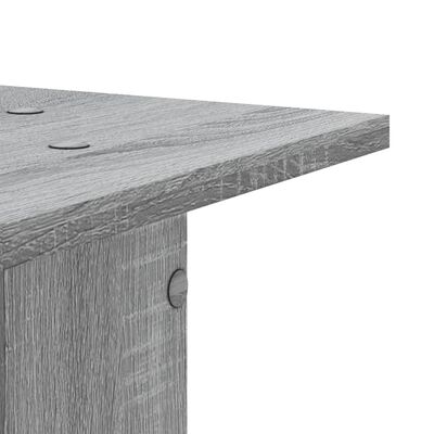 vidaXL Soportes altavoces 2 uds madera gris Sonoma 30x30x95 cm