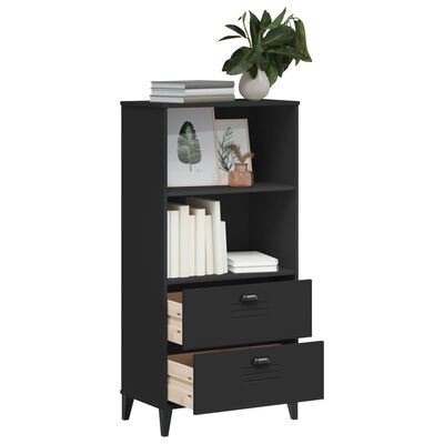 vidaXL Librería VIKEN madera de ingeniería negro 60x35x123 cm