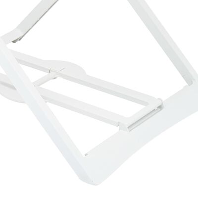 vidaXL Tendedero plegable de plástico blanco