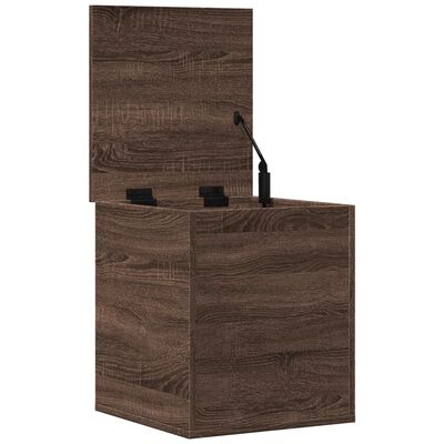 vidaXL Caja de almacenaje madera ingeniería roble marrón 40x42x46 cm