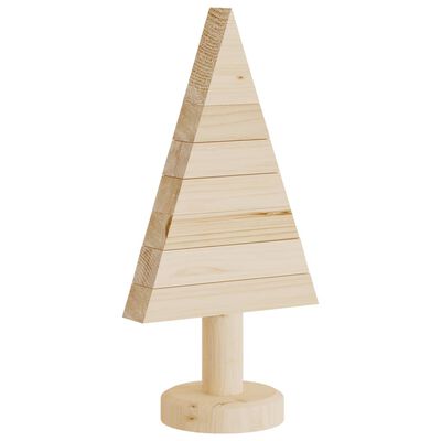 vidaXL Árboles de Navidad de madera 2 uds madera maciza pino 30 cm