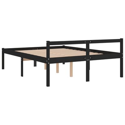 vidaXL Cama para personas mayores madera maciza de pino 150x200 cm