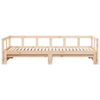 vidaXL Sofá cama sin colchón madera maciza de pino 80x200 cm