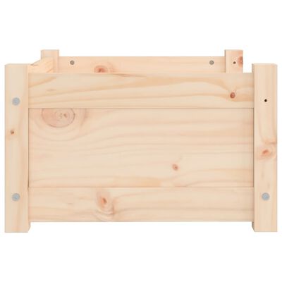 vidaXL Cama para perros madera maciza pino marrón miel 95,5x65,5x28 cm