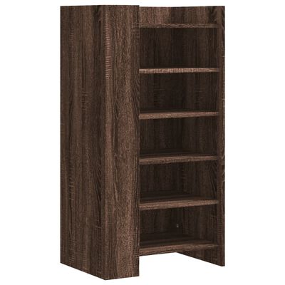 vidaXL Mueble zapatero madera de ingenería marrón roble 52x37,5x100 cm