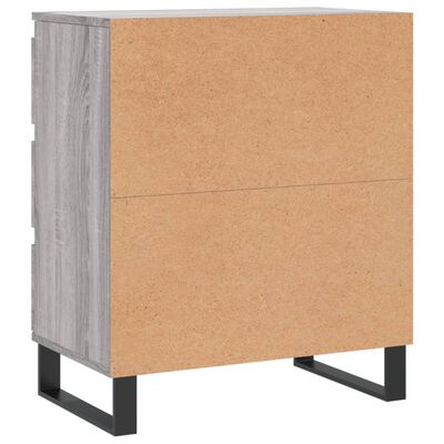 vidaXL Aparador de madera contrachapada gris Sonoma 60x35x70 cm