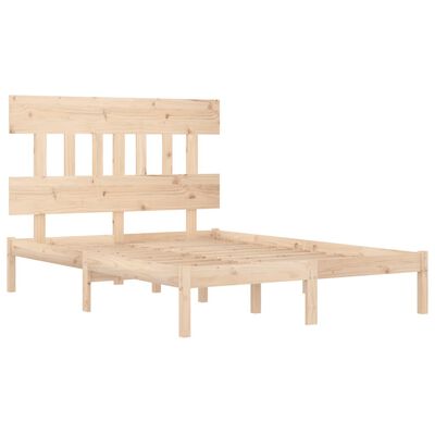 vidaXL Estructura de cama madera maciza 150x200 cm