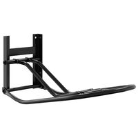 vidaXL Soporte de silla montura de pared plegable hierro negro