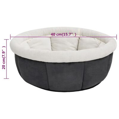 vidaXL Cama para perros gris 40x40x20 cm