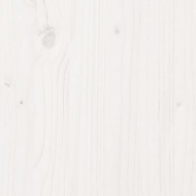 vidaXL Cama alta de niños escalera madera maciza pino blanco 80x200 cm