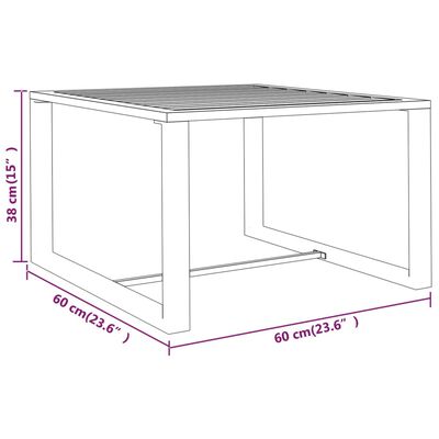 vidaXL Set muebles de jardín 11 pzas y cojines aluminio gris antracita