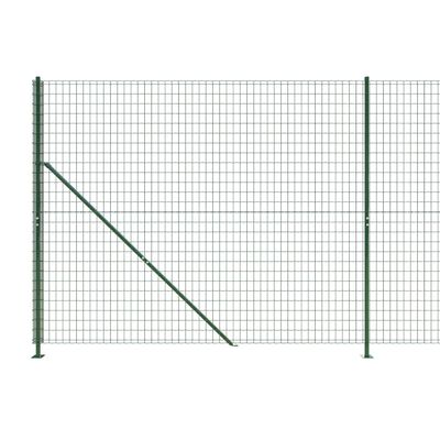 vidaXL Cerca de alambre con brida verde 1,6x25 m