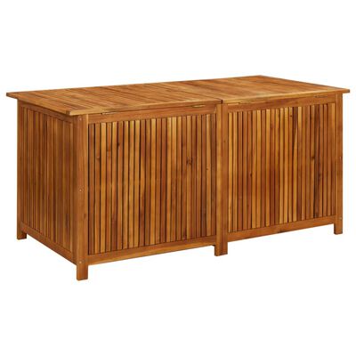 vidaXL Caja de almacenaje de jardín madera maciza acacia 150x80x75 cm