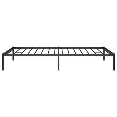 vidaXL Estructura de cama sin colchón metal negro 107x203 cm