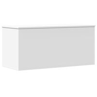 vidaXL Caja de almacenaje madera de ingeniería blanca 100x42x46 cm