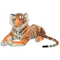 vidaXL Tigre de peluche marrón XXL