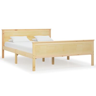 vidaXL Estructura de cama sin colchón madera maciza de pino 140x200 cm