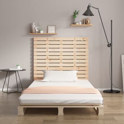 vidaXL Cabecero de cama de pared madera maciza de pino 146x3x91,5 cm