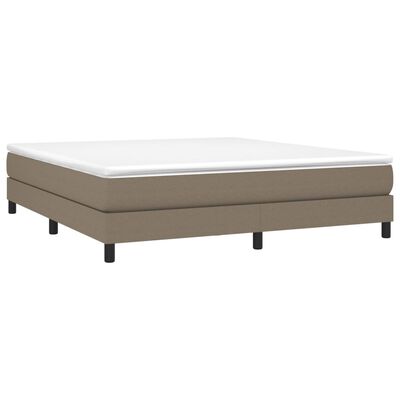 vidaXL Estructura de cama de tela gris taupe 180x200 cm