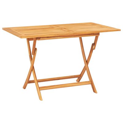 vidaXL Juego de comedor para jardín 5 piezas madera maciza de teca