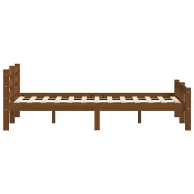 vidaXL Estructura cama sin colchón madera pino marrón miel 160x200 cm