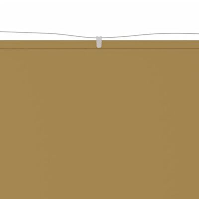 vidaXL Toldo vertical beige 140x800 cm tela oxford