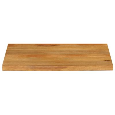 vidaXL Tablero de mesa borde natural madera maciza mango 80x60x2,5 cm