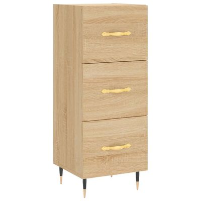 vidaXL Aparador de madera contrachapada roble Sonoma 34,5x34x180 cm