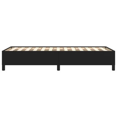 vidaXL Estructura de cama sin colchón cuero sintético negro 100x200 cm