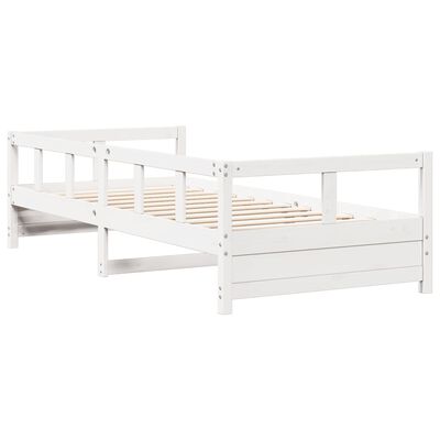 vidaXL Sofá cama sin colchón madera maciza de pino blanco 80x200 cm