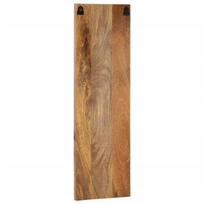 vidaXL Percheros de pared con 3 ganchos 2 uds madera maciza de mango