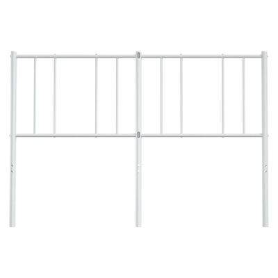 vidaXL Cabecero de metal blanco 135 cm