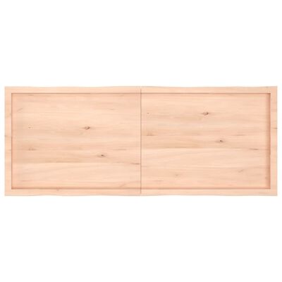 vidaXL Tablero de mesa madera maciza borde natural 160x60x(2-6) cm