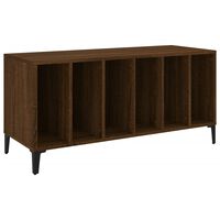 vidaXL Mueble discos madera contrachapada roble marrón 100x38x48 cm