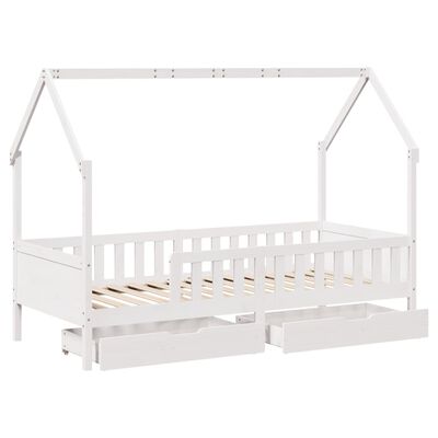 vidaXL Estructura de cama para niños con cajones madera pino 80x200 cm