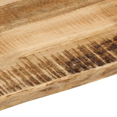 vidaXL Tablero de mesa borde natural madera maciza mango 140x40x3,8 cm