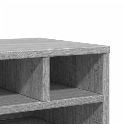 vidaXL Soporte impresora madera ingeniería gris Sonoma 40x32x22,5 cm