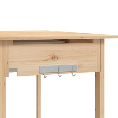 vidaXL Mesa para macetas con fregadero madera abeto 147,5x44x139,5 cm