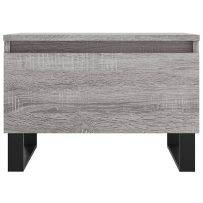 vidaXL Mesa de centro madera de ingeniería gris Sonoma 50x46x35 cm